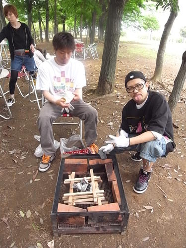 火を起す係りの人